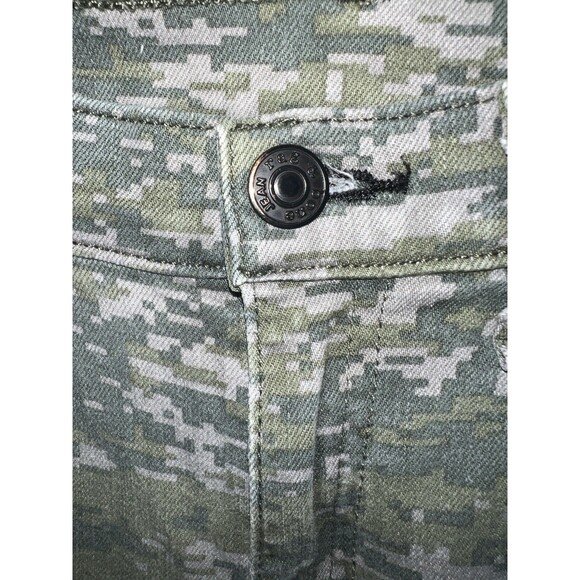 Rag & Bone Camo Jeans Womens 27 Skinny Stretch Green Digital Camouflage Grunge - Picture 3 of 10